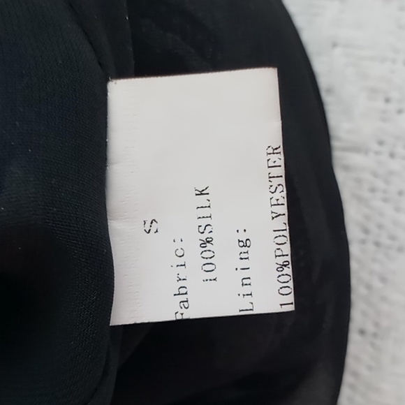 Manyus Vintage 100% Silk Burnout Velvet Skirt With Tulle Lining Ruffle Hem Small - Picture 8 of 10